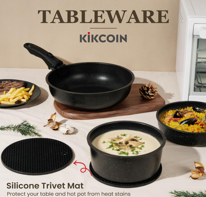 Read more about the article KIKCOIN 20-Piece Nonstick Cookware Set