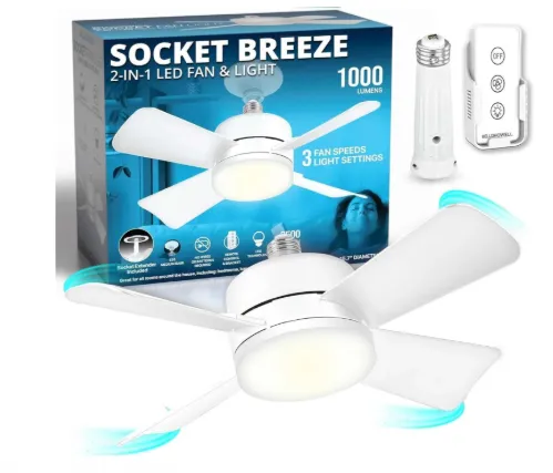 Read more about the article Socket Breeze Modern Ceiling Fans with LED Lights