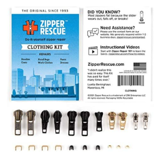 Read more about the article Zipper Rescue Zipper Repair Kits